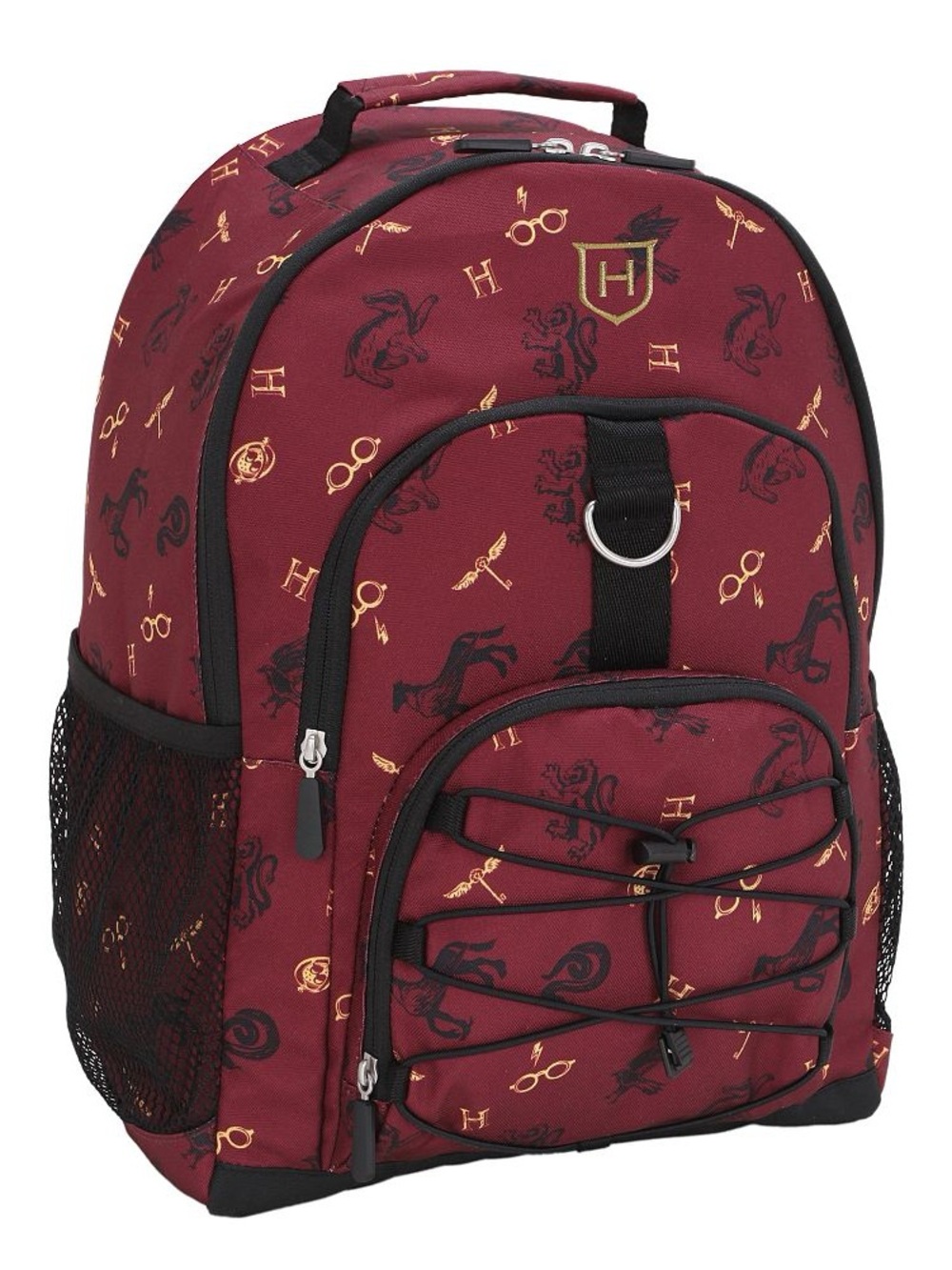 Pottery Barn Teen Harry Potter Gear-Up Tossed Hogwarts Backpack Maroon Polyester